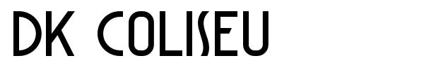 DK Coliseu font preview